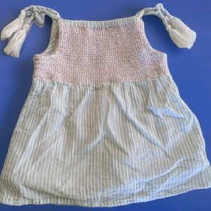 Sigrid Olsen Girls Striped Sleeveless Top - Blue and Pink, Size 4